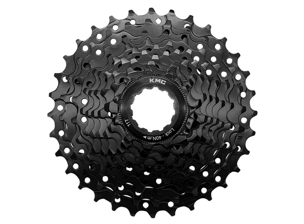 KMC REACT E-bike 9-Delt Kassett 11-32T, 434g, Sort, Shimano komp