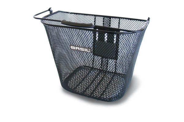 Basil Bremen FM Kurv Front Sort, Stål, 20 ltr, for permanent feste