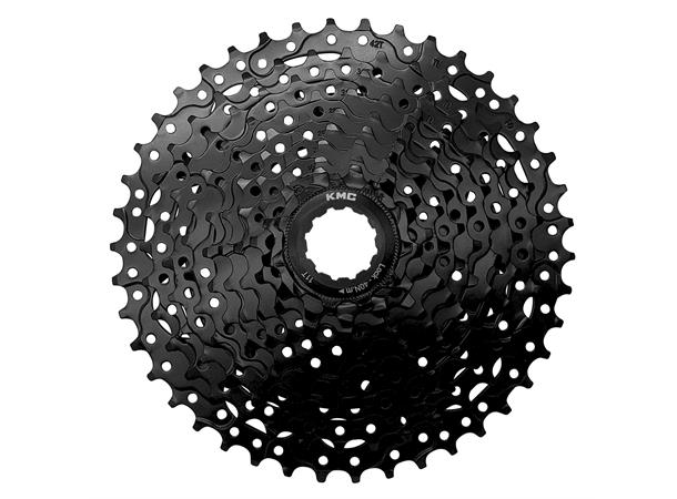 KMC REACT E-bike 10-Delt Kassett 11-42T, 516g, Sort, Shimano kompatibel