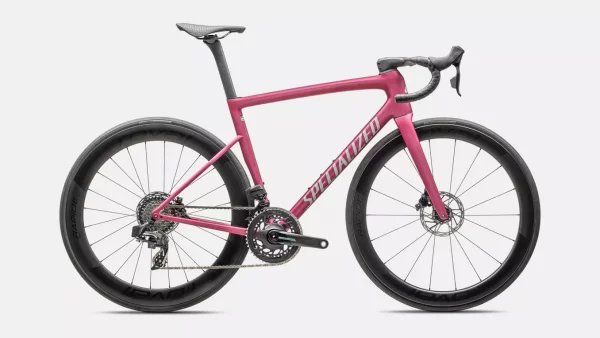 Specialized Tarmac SL8 Pro Satin Pink Tint Over Silver Dust
