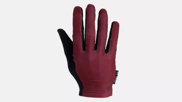 Specialized Men's Body Geometry Grail Long Finger Gloves Garnet Red