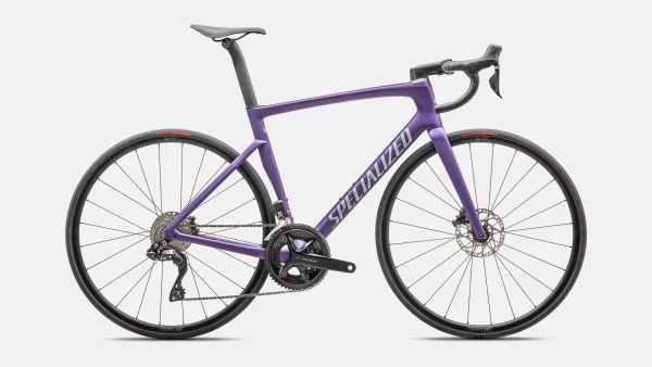 Specialized Tarmac SL7 Comp Shimano 105 Di2 Gloss Purple Tint Over Silver Dust